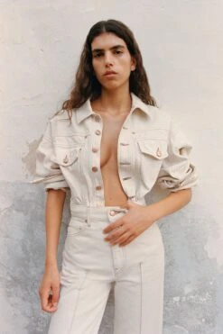 ULLA JOHNSON The Odette Jacket - Cowrie Wash -Chic Clothing Store 5B 1987 0489 C