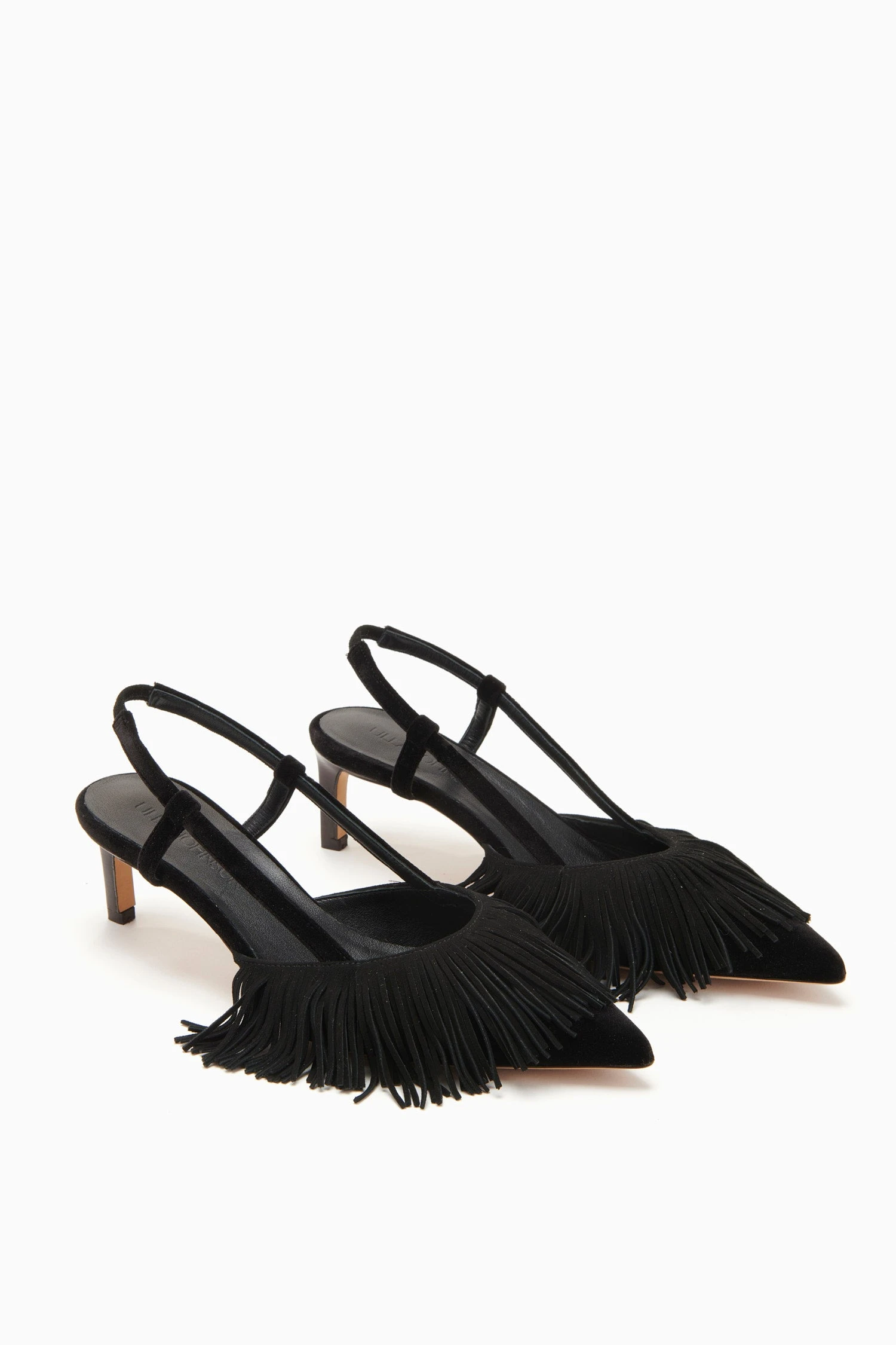 ULLA JOHNSON Shira Fringe Sling Back - Noir 7 ULLA JOHNSON Shira Fringe Sling Back - Noir - Image 5