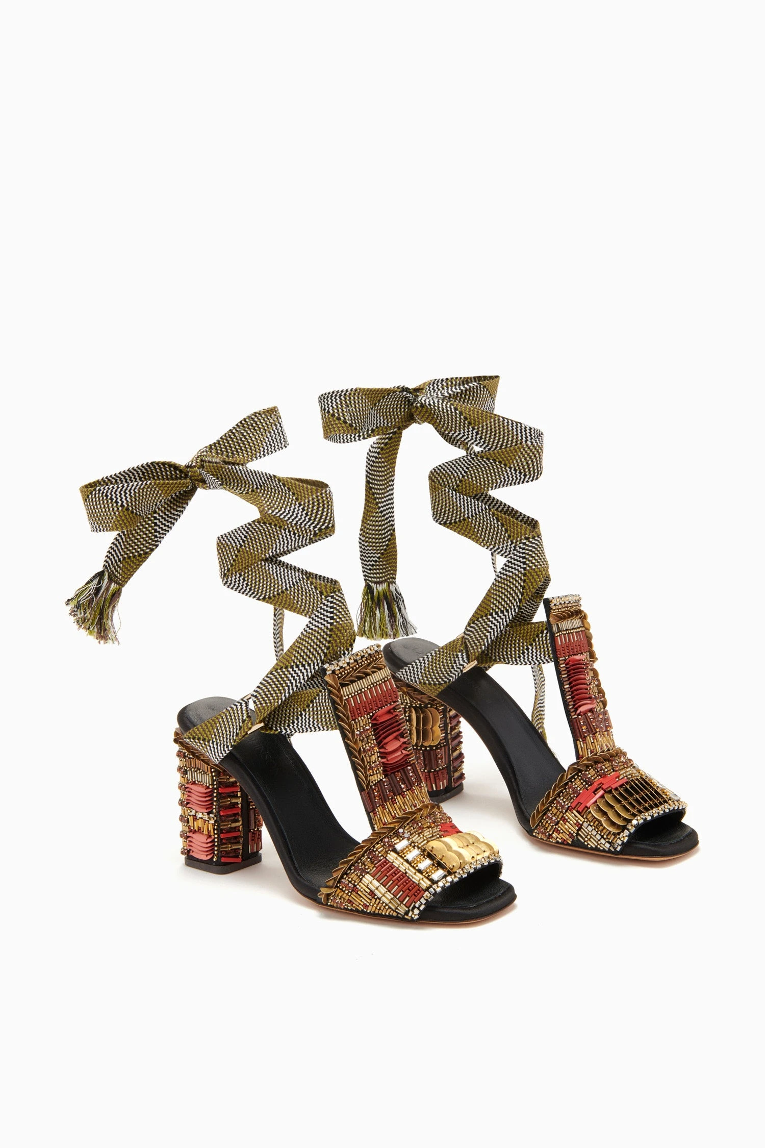 ULLA JOHNSON Celina Embellished High Heel - Solar 7 ULLA JOHNSON Celina Embellished High Heel - Solar - Image 5