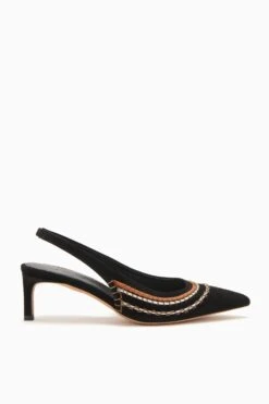 ULLA JOHNSON Antonia Sling Back - Noir