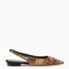 ULLA JOHNSON Isadora Embellished Sling Back Flat - Solar -Chic Clothing Store FA231009 EMBELLISHEDSLINGBACKFLAT NOIR a r web