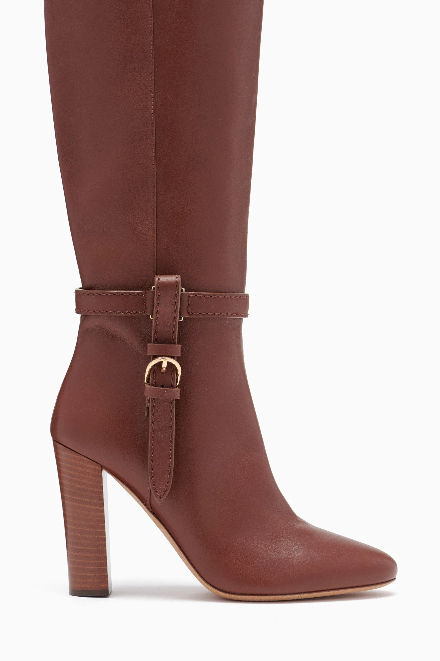 ULLA JOHNSON Annette Knee High Boot - Mahogany 6 ULLA JOHNSON Annette Knee High Boot - Mahogany - Image 4