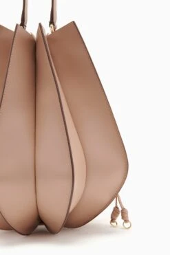 ULLA JOHNSON Lotus Flower Large Shoulder Bag - Mica -Chic Clothing Store FA231101 LOTUSFLOWERLARGESHOULDERBAG GLAZE c r web