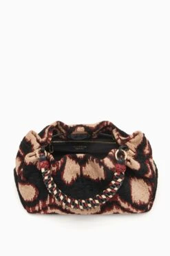 ULLA JOHNSON Remy Soft Convertible Clutch - Obsidian -Chic Clothing Store FA231111 REMYSOFTCONVERTIBLECLUTCH GEOJACQUARD d r web