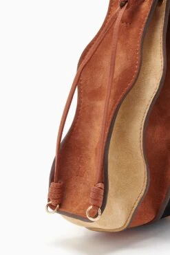 ULLA JOHNSON Adria Small Pleated Wave Bag - Dune Colorblock -Chic Clothing Store FA231128 ADRIASMALLPLEATEDWAVEBAG SIERRACOLORBLOCK c r web