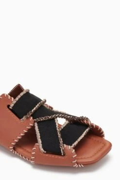 ULLA JOHNSON Yesenia Elastic Sandal - Sierra -Chic Clothing Store PF231006 ElasticSandal Sierra c r web 3840x update