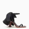 ULLA JOHNSON Lina Bow High Heel - Noir