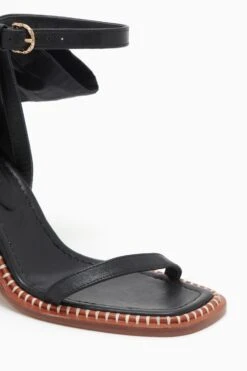ULLA JOHNSON Lina Bow High Heel - Noir -Chic Clothing Store PF231013 LinaBowHighHeel NOIR c r web
