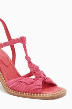 ULLA JOHNSON Penina Macrame Braided High Heel - Orchid -Chic Clothing Store PF231018 PeninaMacrameBraidedHighHeel ORCHID c r web