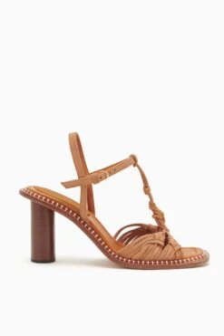 ULLA JOHNSON Penina Macrame Braided High Heel - Sierra