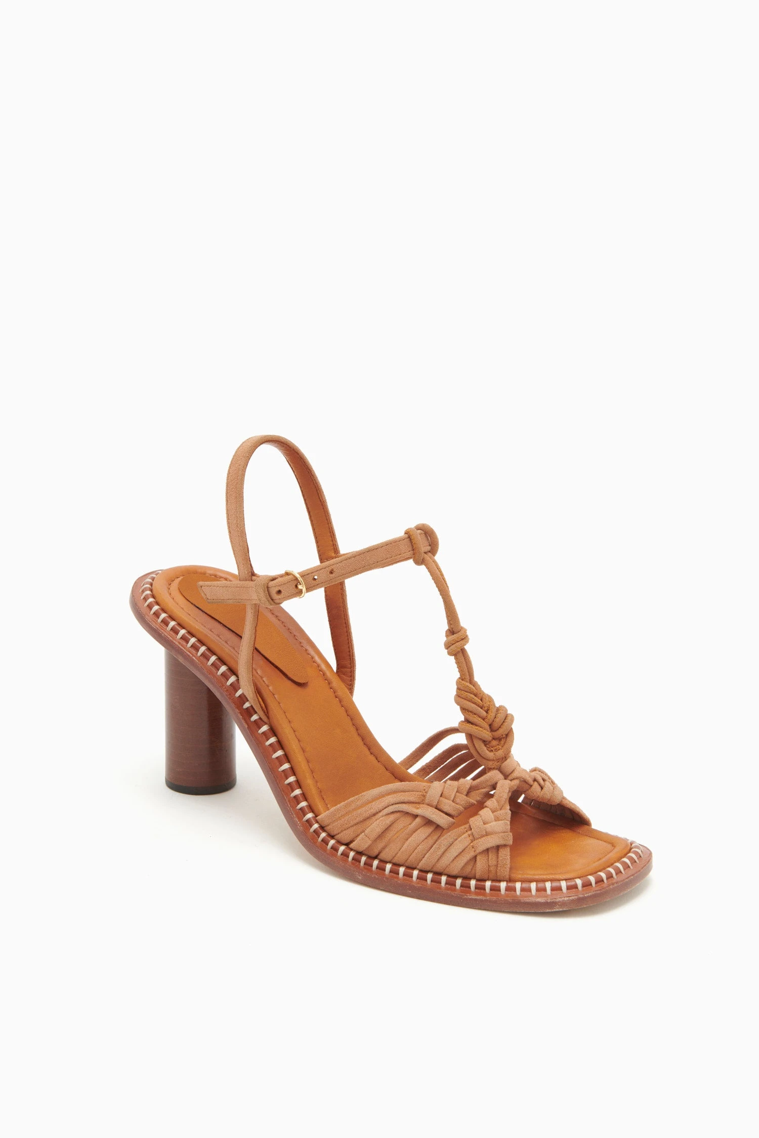 ULLA JOHNSON Penina Macrame Braided High Heel - Sierra 4 ULLA JOHNSON Penina Macrame Braided High Heel - Sierra - Image 2