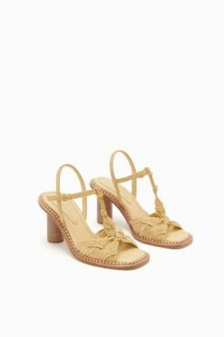 ULLA JOHNSON Penina Macrame Braided High Heel - Transparent Yellow -Chic Clothing Store PF231018 PeninaMacrameBraidedHighHeel TRANSPARENTYELLOW d r web