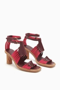 ULLA JOHNSON Madeira Twisted Contrast High Heel - Orchid Colorblock 10 ULLA JOHNSON Madeira Twisted Contrast High Heel - Orchid Colorblock -Chic Clothing Store PF231021 MadeiraTwistedContrastHighHeel ORCHIDCOLORBLOCK d r web