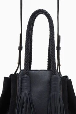 ULLA JOHNSON Gio Leather Bag - Midnight -Chic Clothing Store PF231105 GioLeatherBag MIDNIGHT c r web