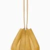 ULLA JOHNSON Lotus Flower Large Bag - Transparent Yellow 1 ULLA JOHNSON Lotus Flower Large Bag - Transparent Yellow -Chic Clothing Store PF231110 LotusFlowerLargeBag TRANSPARENTYELLOW a r web