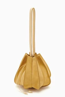 ULLA JOHNSON Lotus Flower Large Bag - Transparent Yellow -Chic Clothing Store PF231110 LotusFlowerLargeBag TRANSPARENTYELLOW b r web