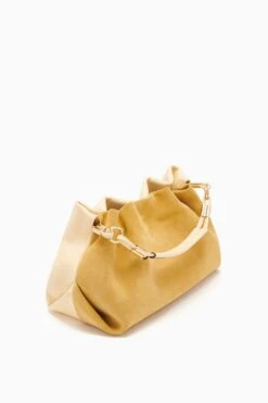 ULLA JOHNSON Remy Soft Convertible Clutch - Transparent Yellow -Chic Clothing Store PF231111 RemySoftConvertibleClutch TransparentYellow b r web