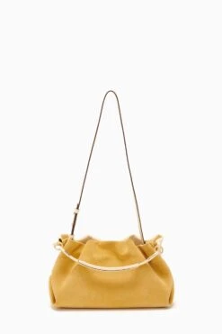 ULLA JOHNSON Remy Soft Convertible Clutch - Transparent Yellow -Chic Clothing Store PF231111 RemySoftConvertibleClutch TransparentYellow f r web