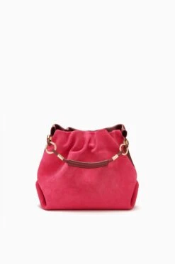 ULLA JOHNSON Remy Mini Handbag - Orchid Colorblock -Chic Clothing Store PF231113 RemyMiniHandbag Oxblood b r web