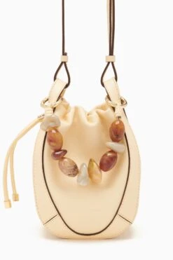 ULLA JOHNSON Lee Pouch - Transparent Yellow -Chic Clothing Store PF231115 LeePouch TransparentYellow c r web