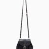 ULLA JOHNSON Paloma Ruched Convertible Crossbody - Midnight