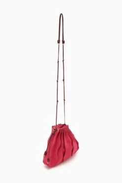 ULLA JOHNSON Adria Small Pleated Wave Bag - Orchid Colorblock -Chic Clothing Store PF231127 AdriaSmallPleatedWaveBag ORCHIDCOLORBLOCK b r web