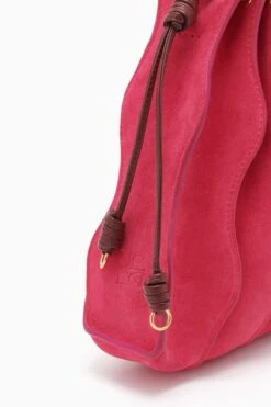 ULLA JOHNSON Adria Small Pleated Wave Bag - Orchid Colorblock -Chic Clothing Store PF231127 AdriaSmallPleatedWaveBag ORCHIDCOLORBLOCK c r web