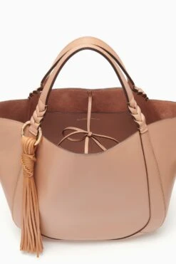ULLA JOHNSON Albers Tote - Blush -Chic Clothing Store PF231130 AlbersTote Nude d r web