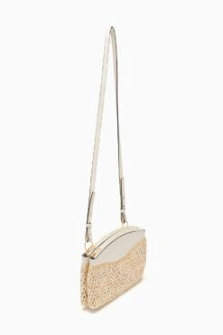 ULLA JOHNSON Maya Raffia Crossbody - Natural -Chic Clothing Store PF231137 RaffiaDoubleConvertiblePouch Natural b r web