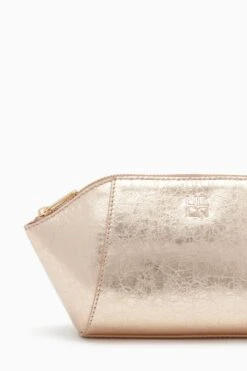 ULLA JOHNSON Imogen Large Makeup Pouch - Champagne -Chic Clothing Store PF231316 ImogenLargeMakeupPouch CHAMPAGNE c r web