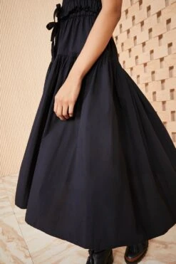 ULLA JOHNSON Delmara Dress - Noir 12 ULLA JOHNSON Delmara Dress - Noir -Chic Clothing Store SHOT 056 0122 ULLA JOHNSON DELMARA DRESS NOIR UJ990114 view 1