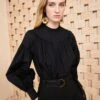 ULLA JOHNSON Marika Blouse - Noir -Chic Clothing Store SHOT 207 0200 ULLA JOHNSON MARIKA BLOUSE NOIR UJ990208 view 2