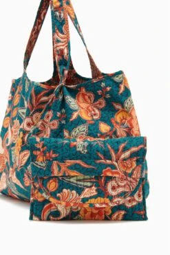 ULLA JOHNSON Kamari Tote - Delphinium -Chic Clothing Store UJ991102 KamariTote DELPHINIUM c r web