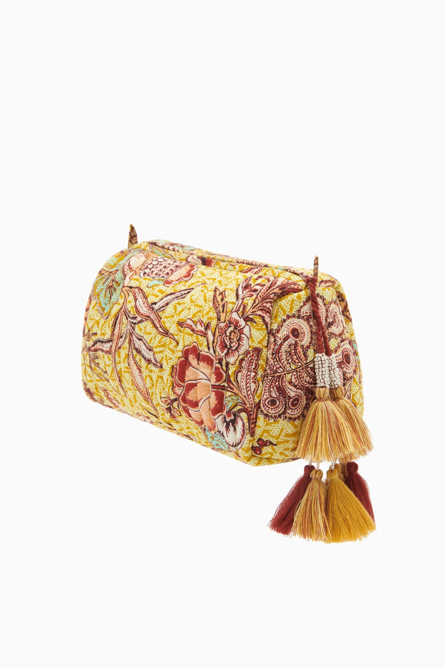 ULLA JOHNSON Priya Makeup Bag - Calla Lily 4 ULLA JOHNSON Priya Makeup Bag - Calla Lily - Image 2