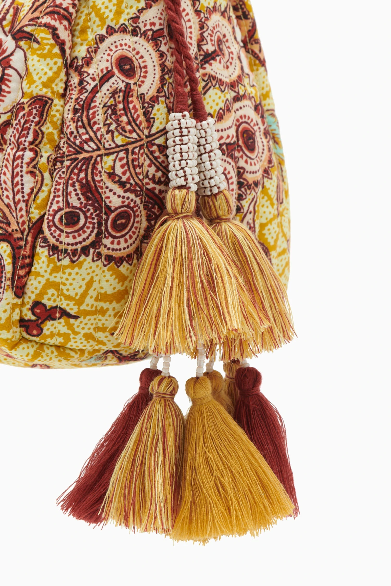 ULLA JOHNSON Priya Makeup Bag - Calla Lily 5 ULLA JOHNSON Priya Makeup Bag - Calla Lily - Image 3