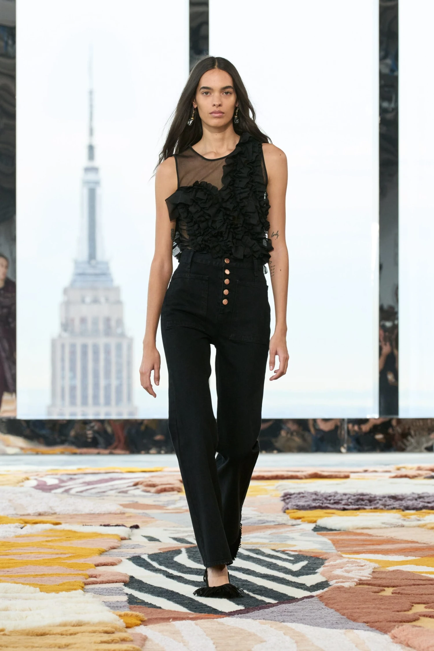 ULLA JOHNSON Winnifred Top - Noir 8 ULLA JOHNSON Winnifred Top - Noir - Image 6