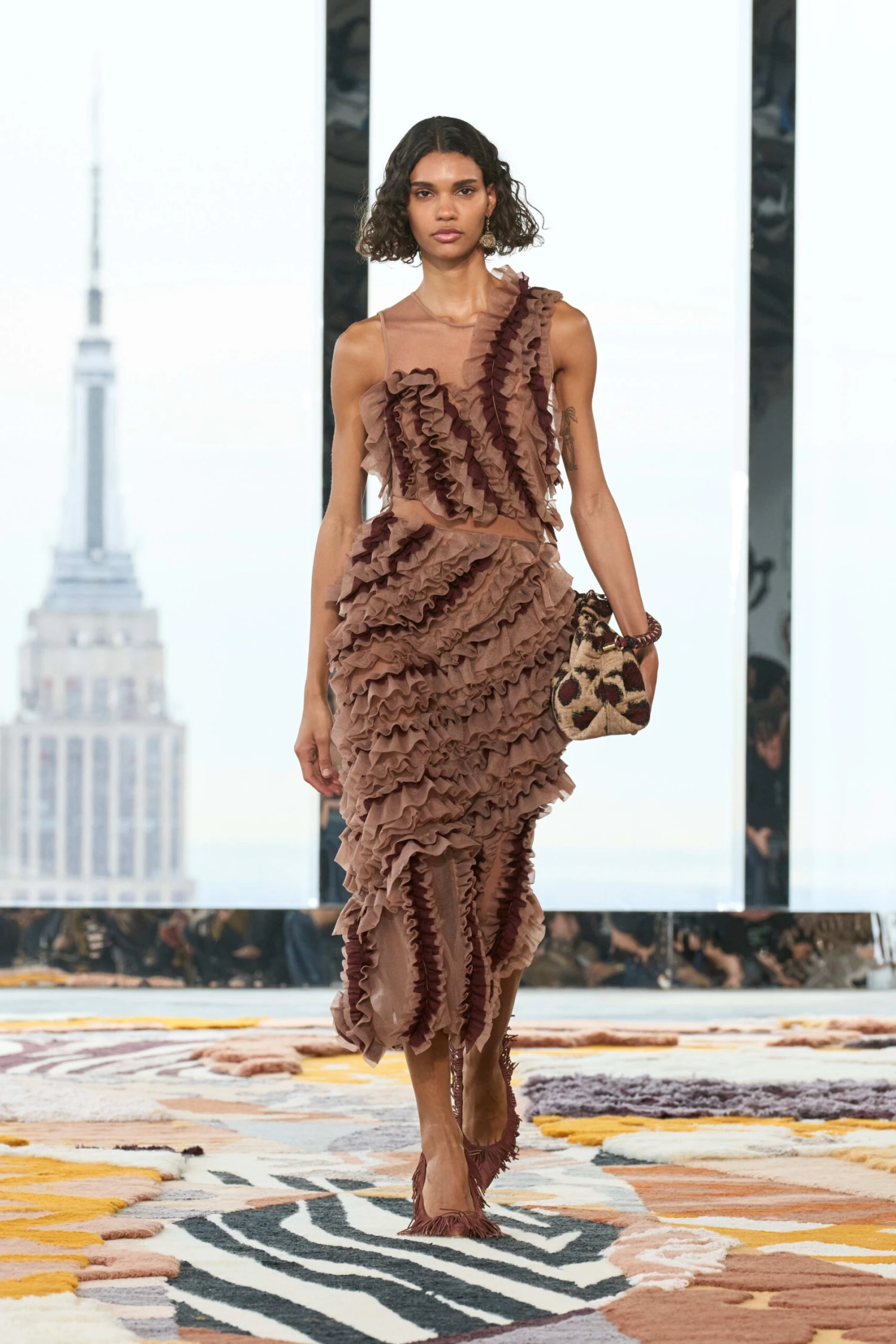 ULLA JOHNSON Sarafina Skirt - Umber 8 ULLA JOHNSON Sarafina Skirt - Umber - Image 6