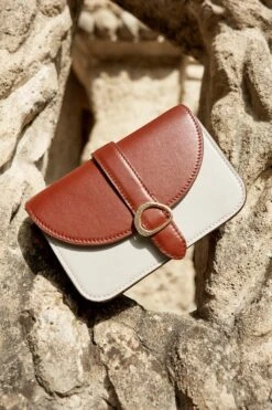 ULLA JOHNSON Esme Small Crossbody - Mahogany Colorblock