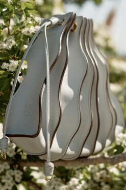 ULLA JOHNSON Adria Small Pleated Wave Bag - Agave -Chic Clothing Store UJ AW23 Alts L1 1 WEB