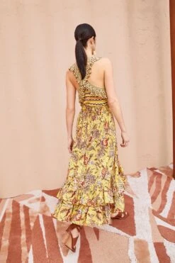 ULLA JOHNSON Acacia Skirt - Calla Lily -Chic Clothing Store ULLA JOHNSON Acacia Skirt CALLA LILY 04