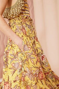 ULLA JOHNSON Acacia Skirt - Calla Lily -Chic Clothing Store ULLA JOHNSON Acacia Skirt CALLA LILY 05