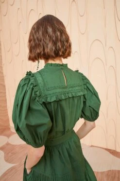 ULLA JOHNSON Adeline Top - Juniper 10 ULLA JOHNSON Adeline Top - Juniper -Chic Clothing Store ULLA JOHNSON Adeline Top JUNIPER 04