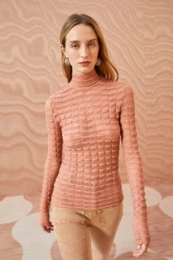ULLA JOHNSON Adora Turtleneck - Copper -Chic Clothing Store ULLA JOHNSON Adora Turtleneck COPPER 0511 UPDATE