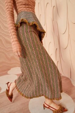 ULLA JOHNSON Agatha Skirt - Tiger's Eye -Chic Clothing Store ULLA JOHNSON Agatha Skirt TIGER SEYE 0185