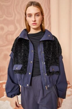 ULLA JOHNSON Aidan Jacket - Midnight 10 ULLA JOHNSON Aidan Jacket - Midnight -Chic Clothing Store ULLA JOHNSON Aidan Jacket MIDNIGHT 0152