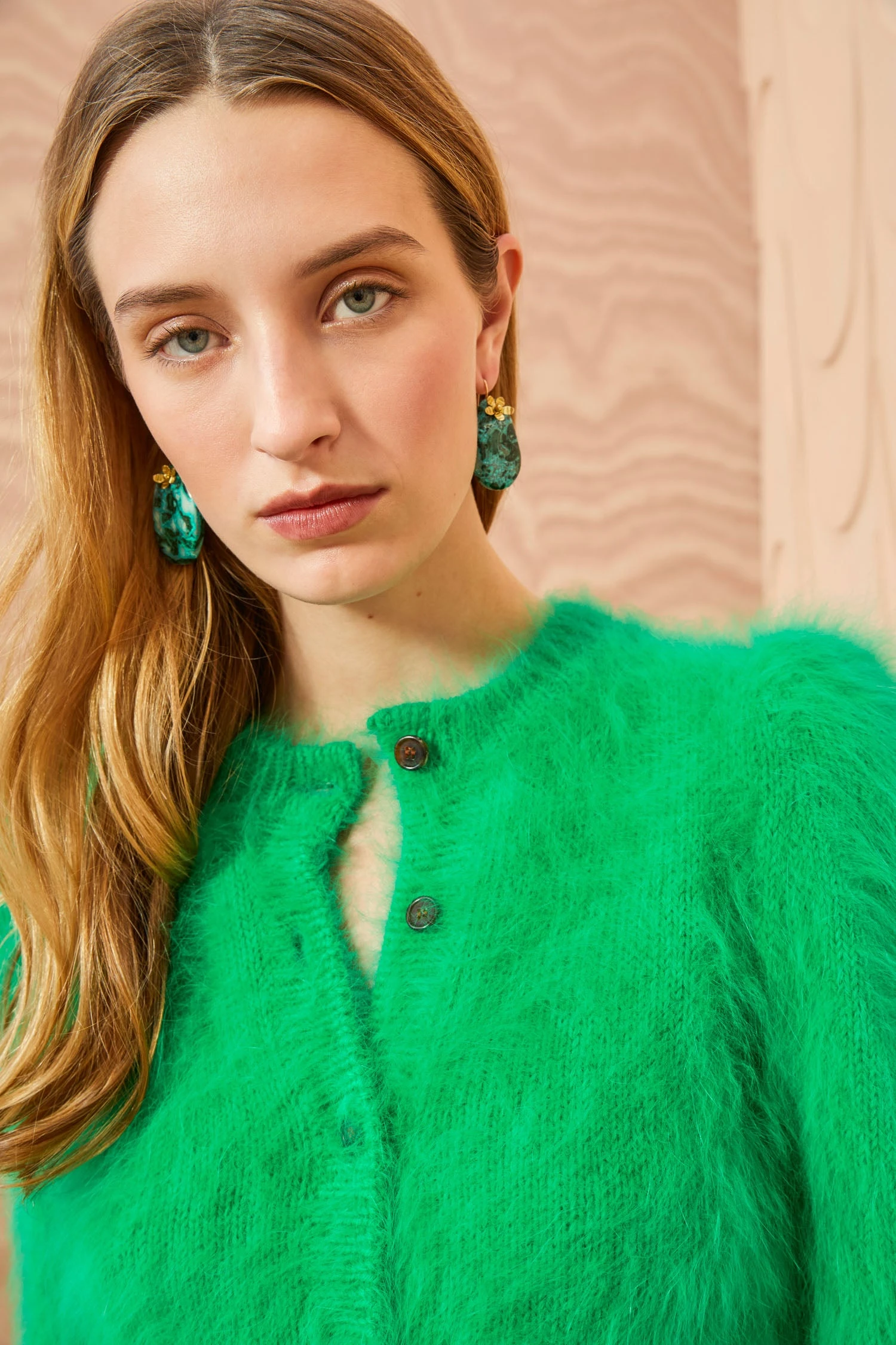 ULLA JOHNSON Aisha Cardigan - Emerald 6 ULLA JOHNSON Aisha Cardigan - Emerald - Image 4