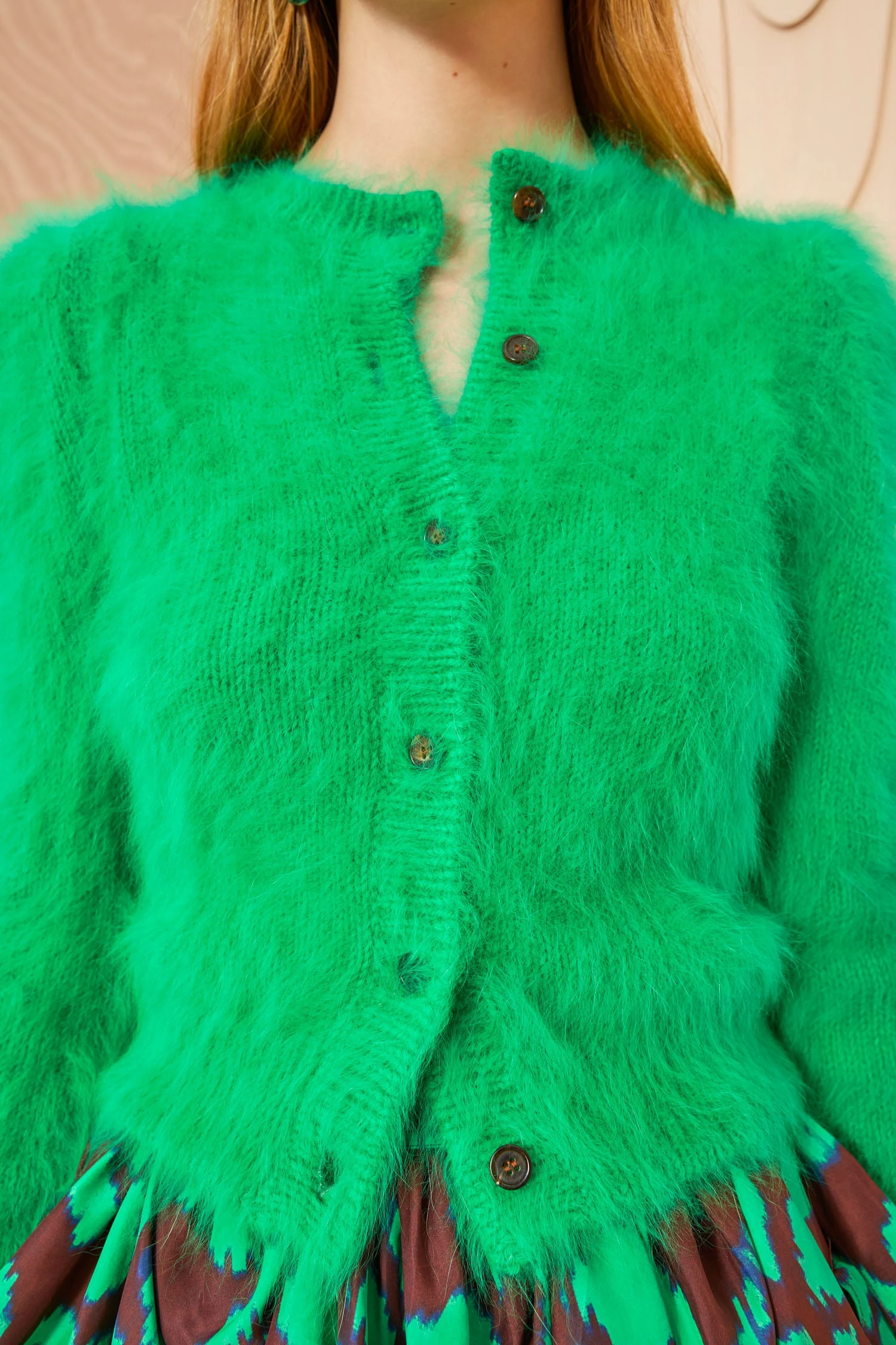 ULLA JOHNSON Aisha Cardigan - Emerald 4 ULLA JOHNSON Aisha Cardigan - Emerald - Image 2