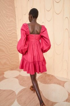 ULLA JOHNSON Alita Dress - Rosebud -Chic Clothing Store ULLA JOHNSON Alita Dress ROSEBUD 04