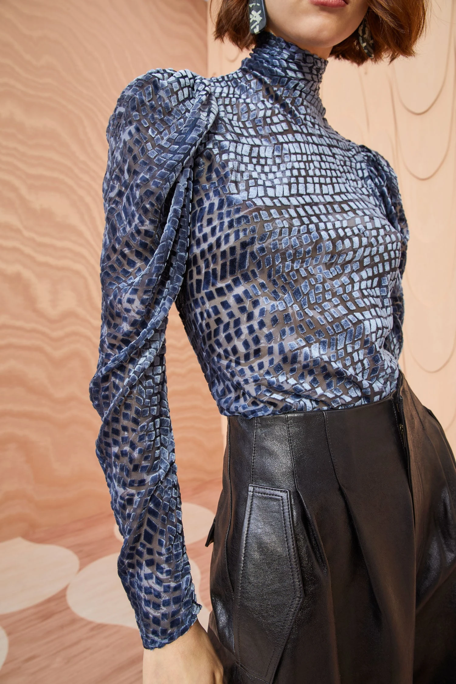 ULLA JOHNSON Althea Turtleneck - Marine 6 ULLA JOHNSON Althea Turtleneck - Marine - Image 4