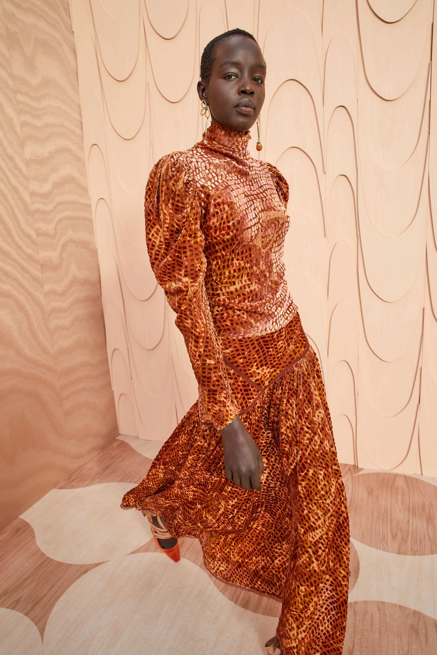 ULLA JOHNSON Althea Turtleneck - Sienna 5 ULLA JOHNSON Althea Turtleneck - Sienna - Image 3